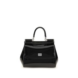 Dolce & Gabbana Women Small Sicily Glossy Calfskin Handbag